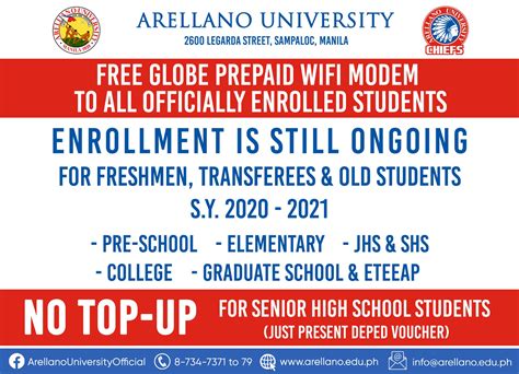 arellano piso wifi|Arellanites! We are still .